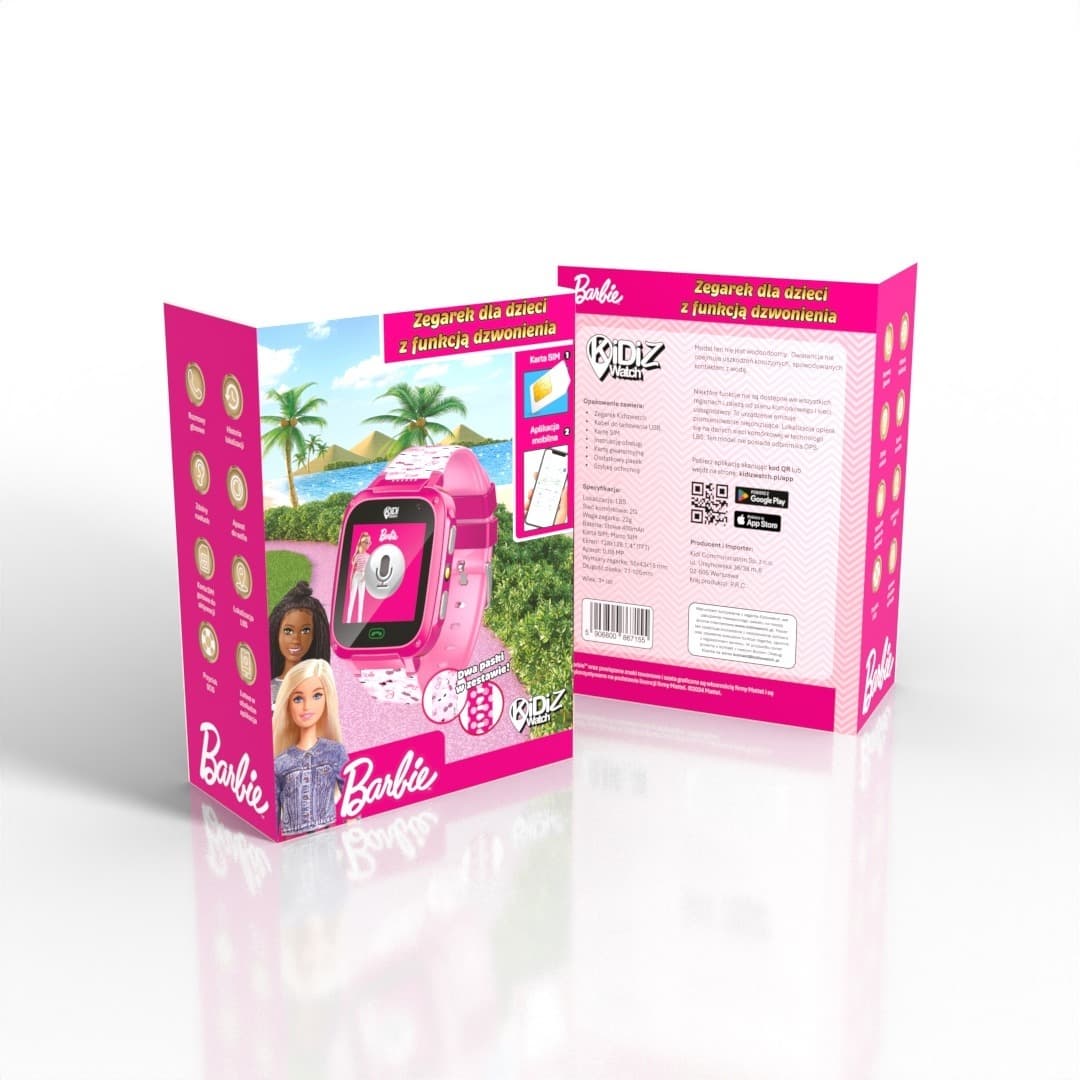 Smartwatch dla dziecka KiDiZ Barbie
