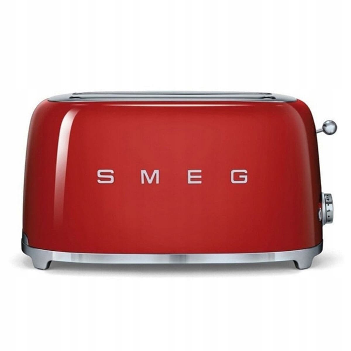 Smeg TSF02RDEU Skrudintuvas - Toster 2-kromkowy, czerwony