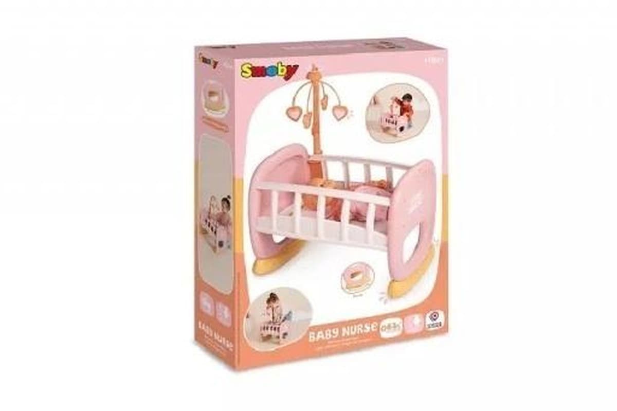 Smoby Baby Nurse Kołyska dla lalki z karuzelą