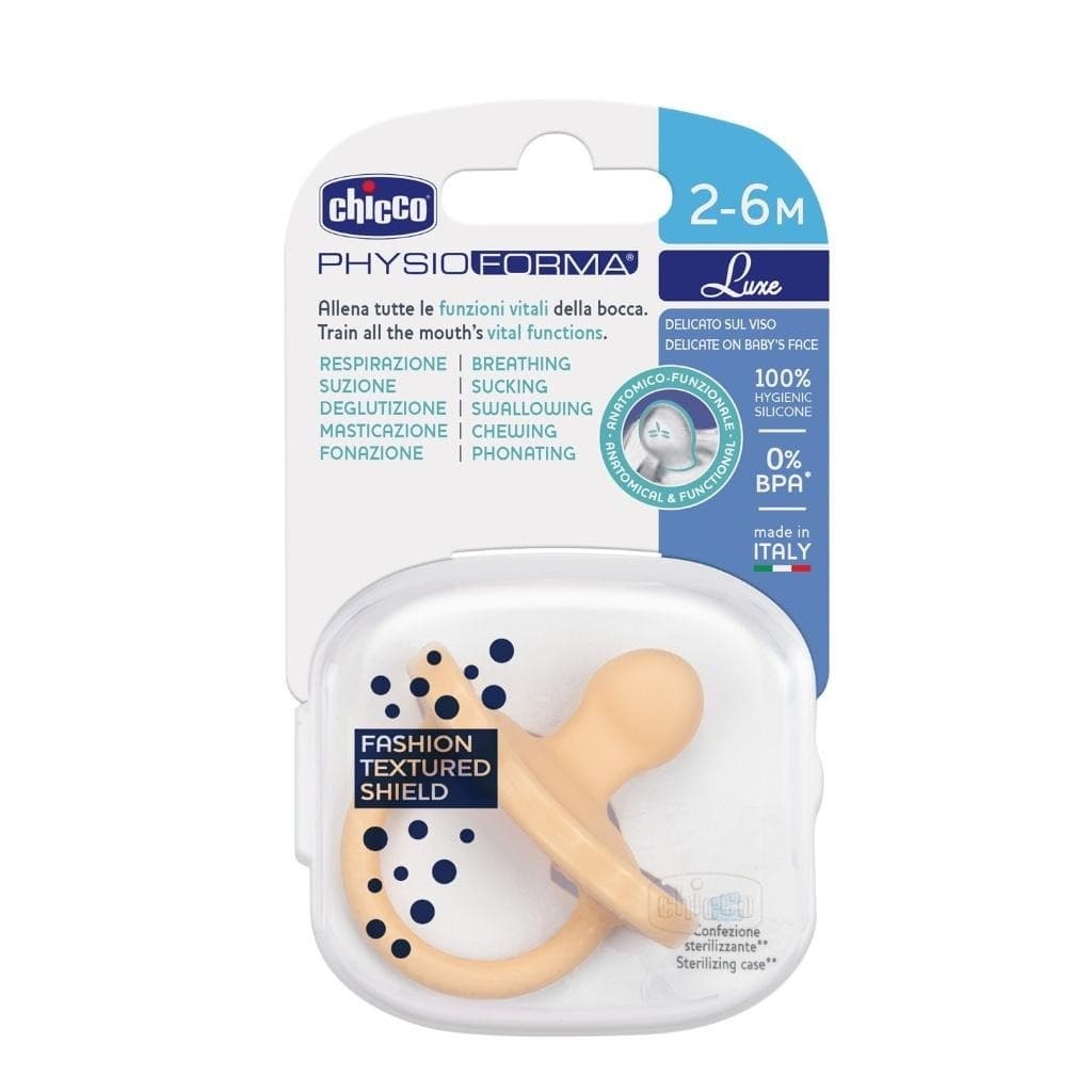 Smoczek uspokajający Chicco PhysioForma Soft Luxe pomarańczowy 2-6 miesięcy