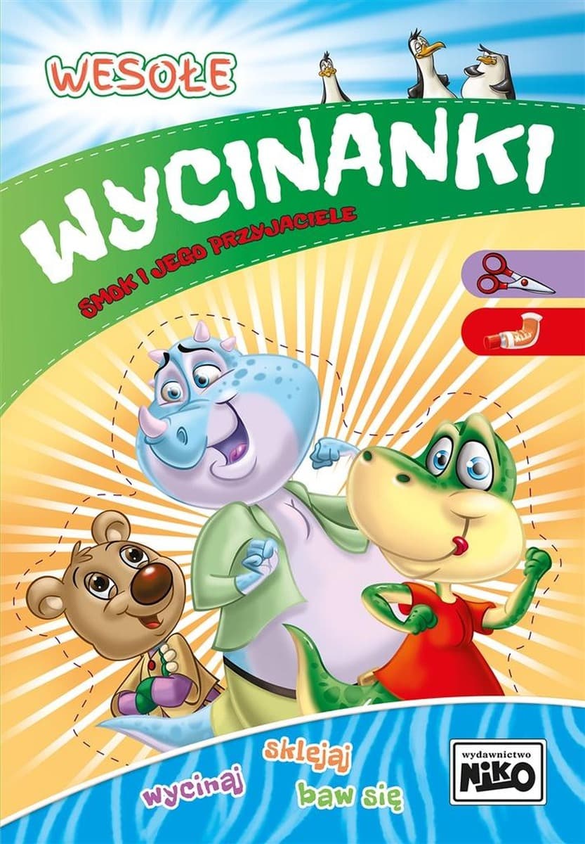 Smok i jego przyjaciele. Wycinanki dla dzieci Wesołe