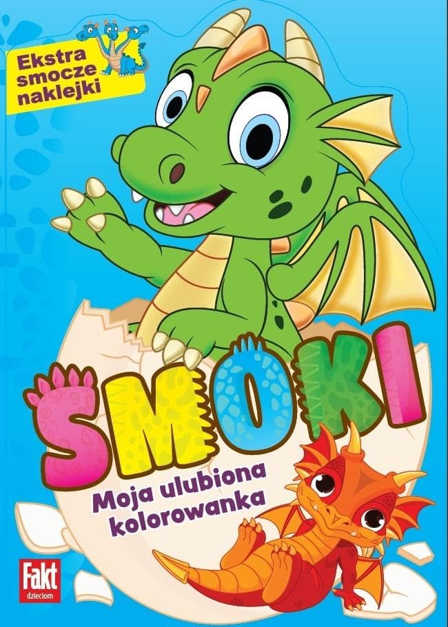 Zbiór kolorowanek Smoki dla dzieci - praca zbiorowa