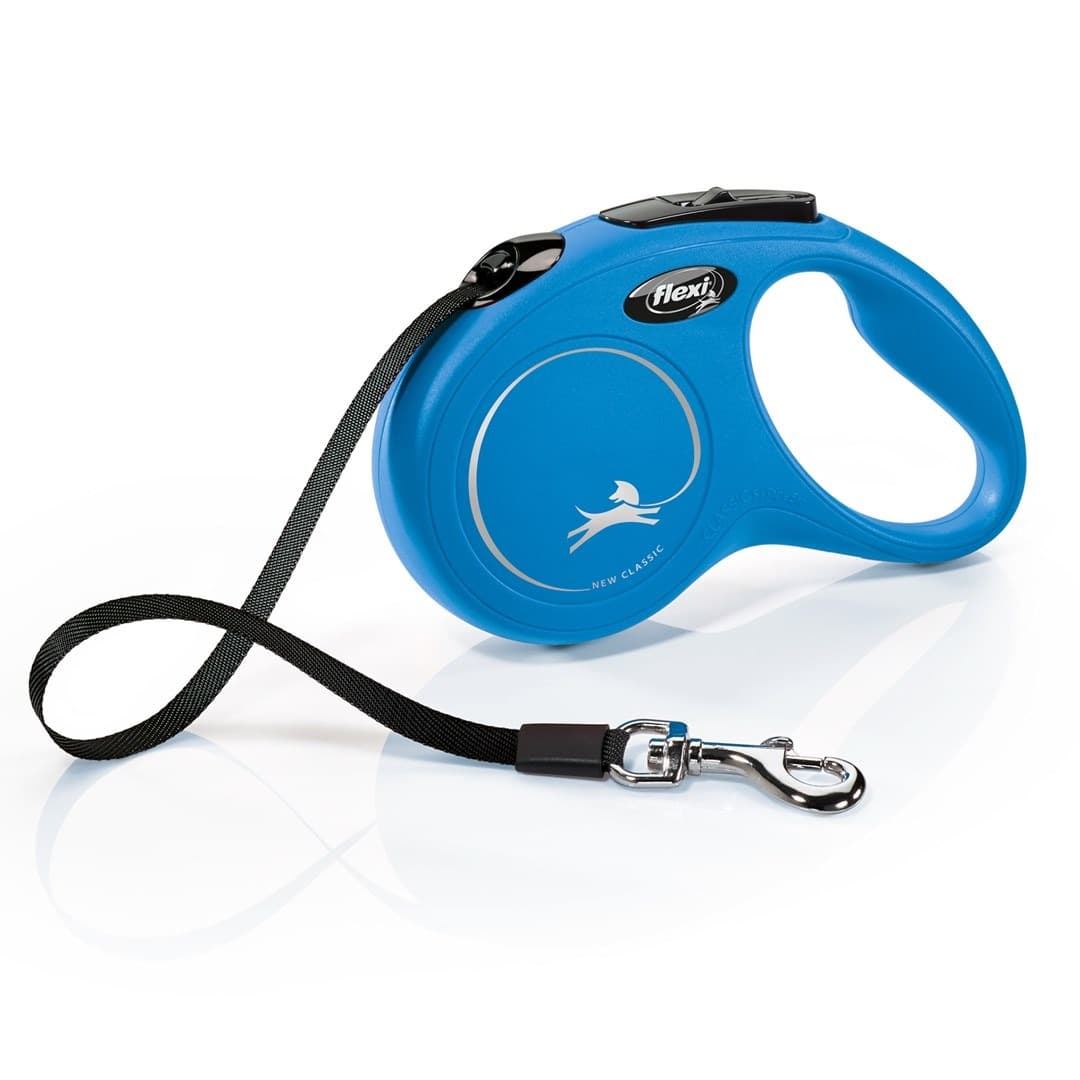 Smycz Flexi New Classic S 5 m do 15 kg niebieska