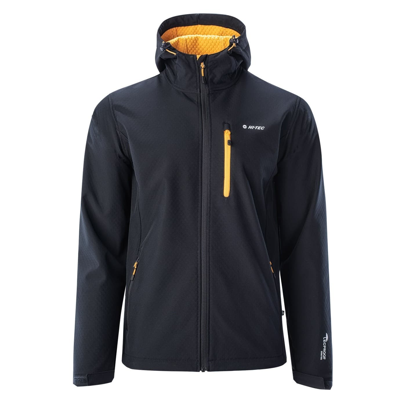 Softshell męski Hi-Tec Sihar Sp czarno-kurkumowe