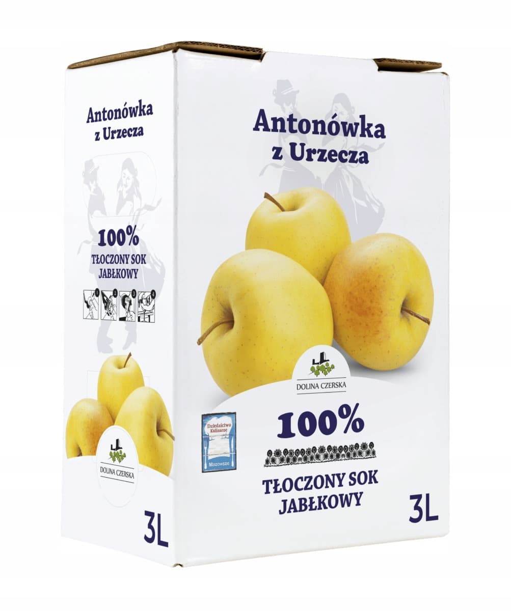 Sok NFC jabłkowy Antonówka 100% Dolina Czerska 3L