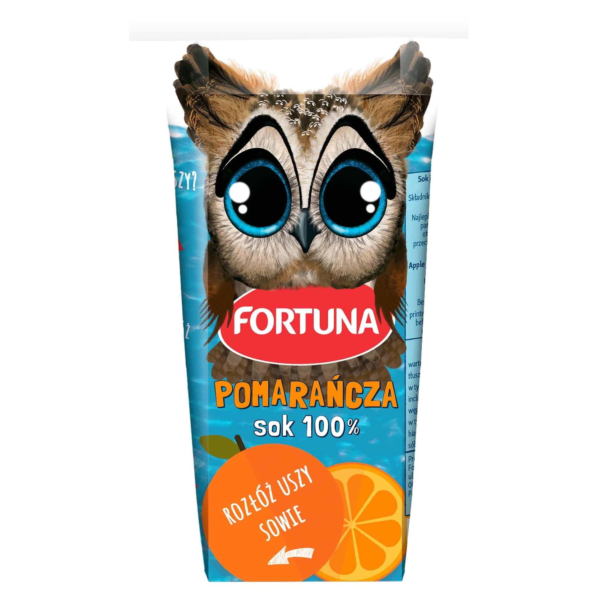 FORTUNA Zwierzaki Sok 100% Pomarańcza kartonik 200 ml