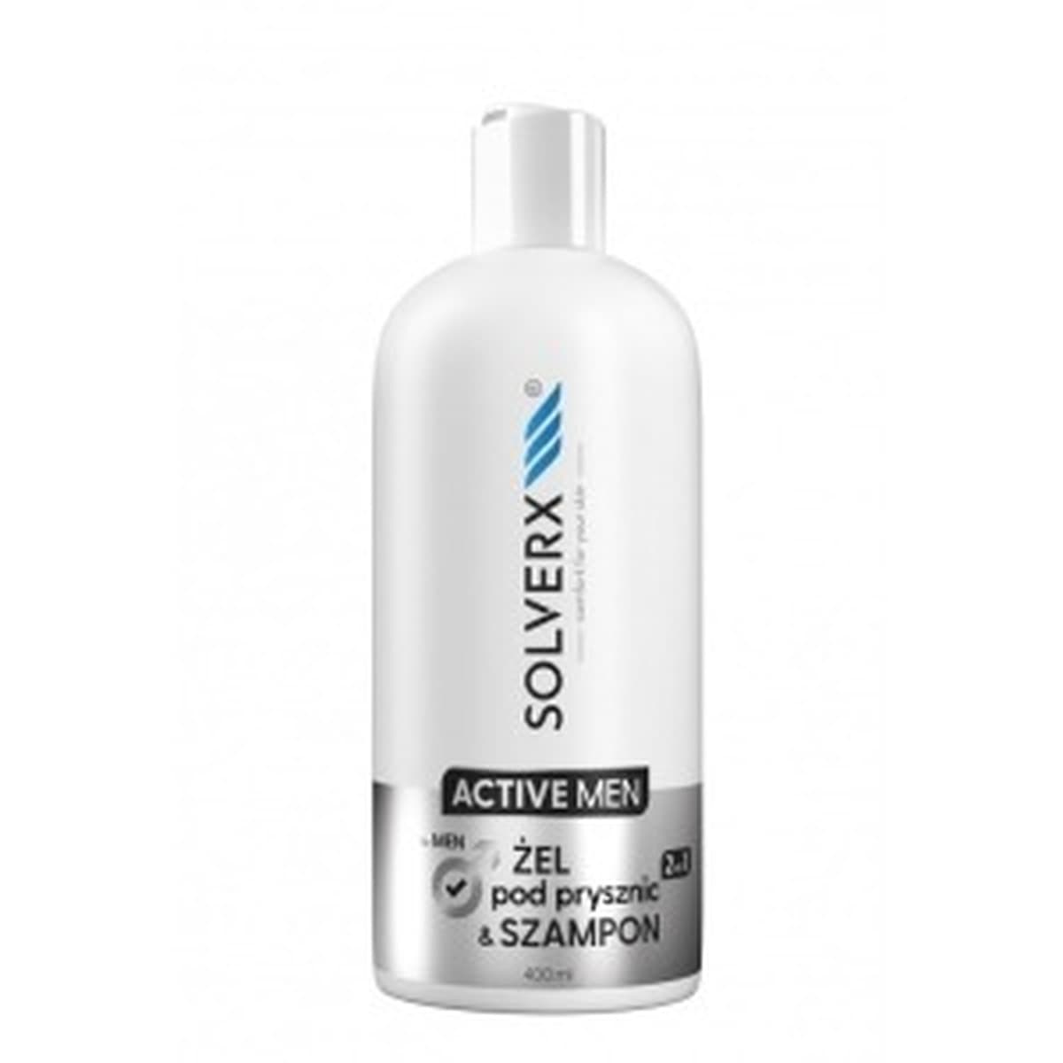 Solverx Active Men żel i szampon 2w1 do ciała 400 ml