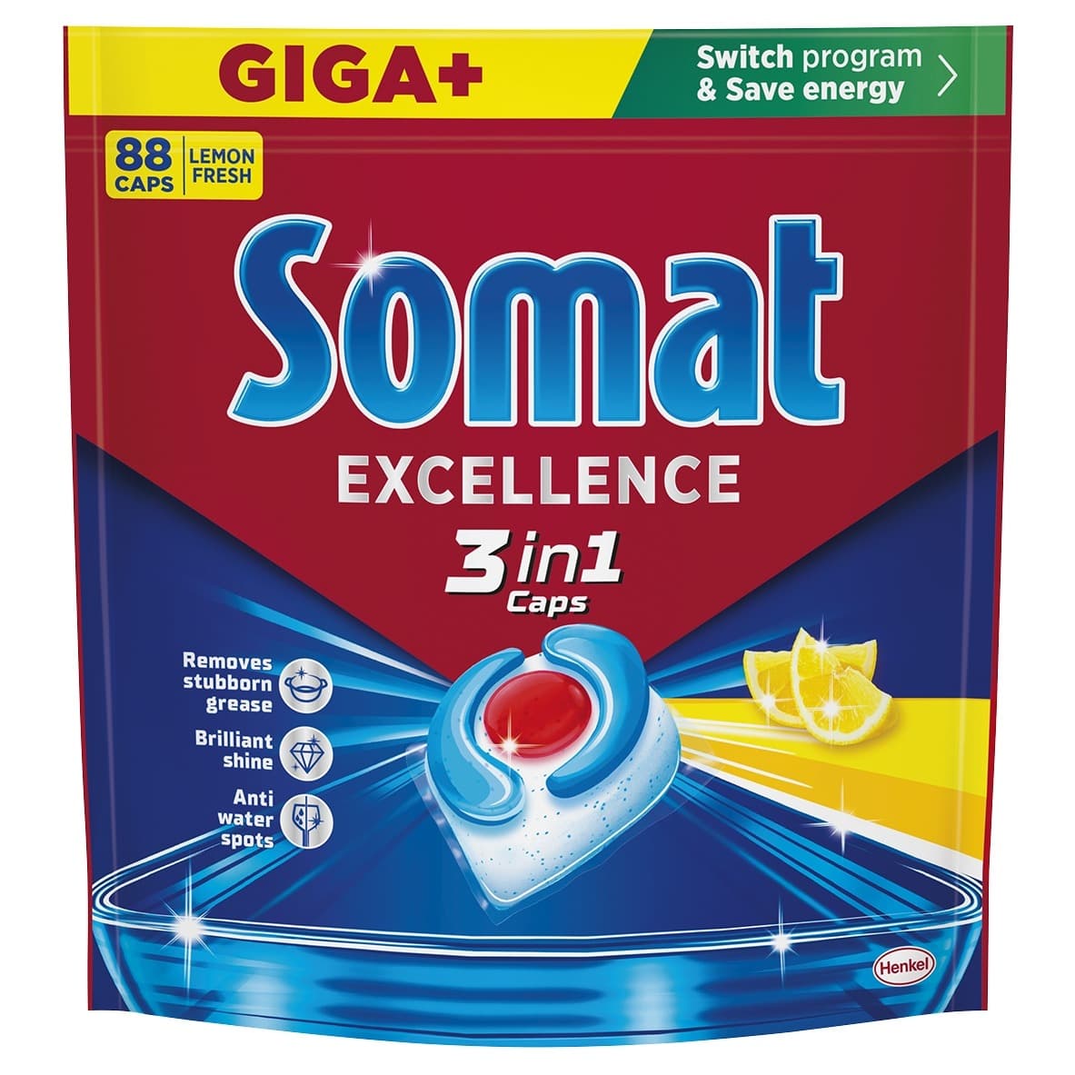 SOMAT 3IN1 Kapsułki do zmywarki 88 szt.