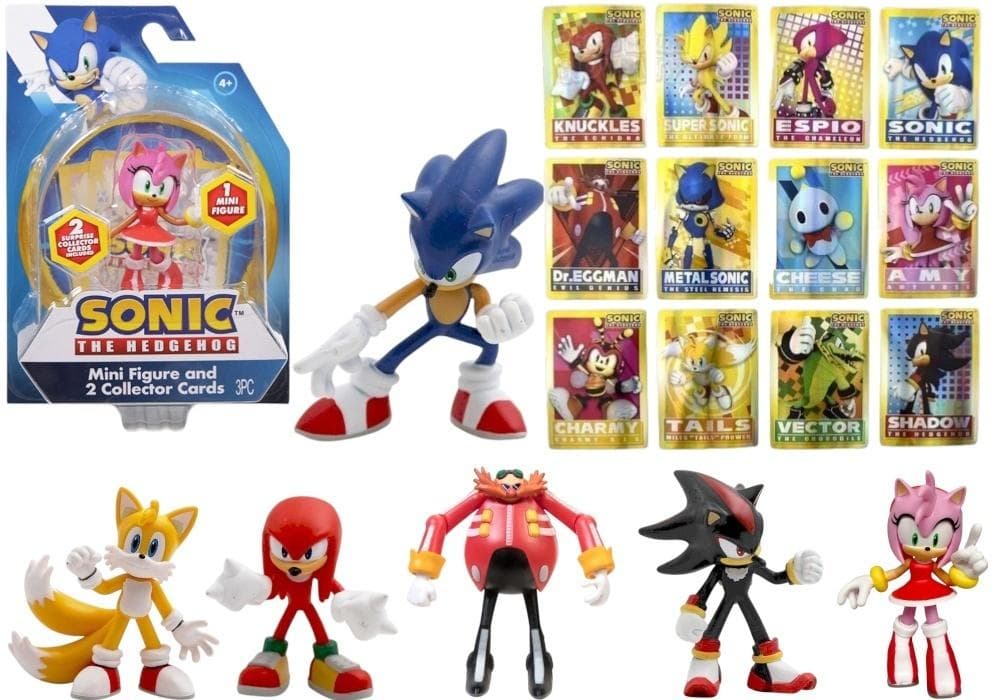 Sonic Figurka kolekcjonerska z kartami mix wzorów