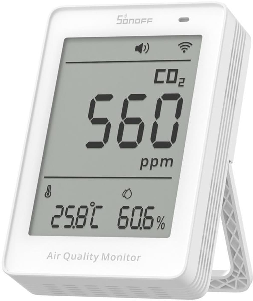 Sonoff AirGuard CO2 SAWF-08P - Miernik jakości powietrza WiFi LCD