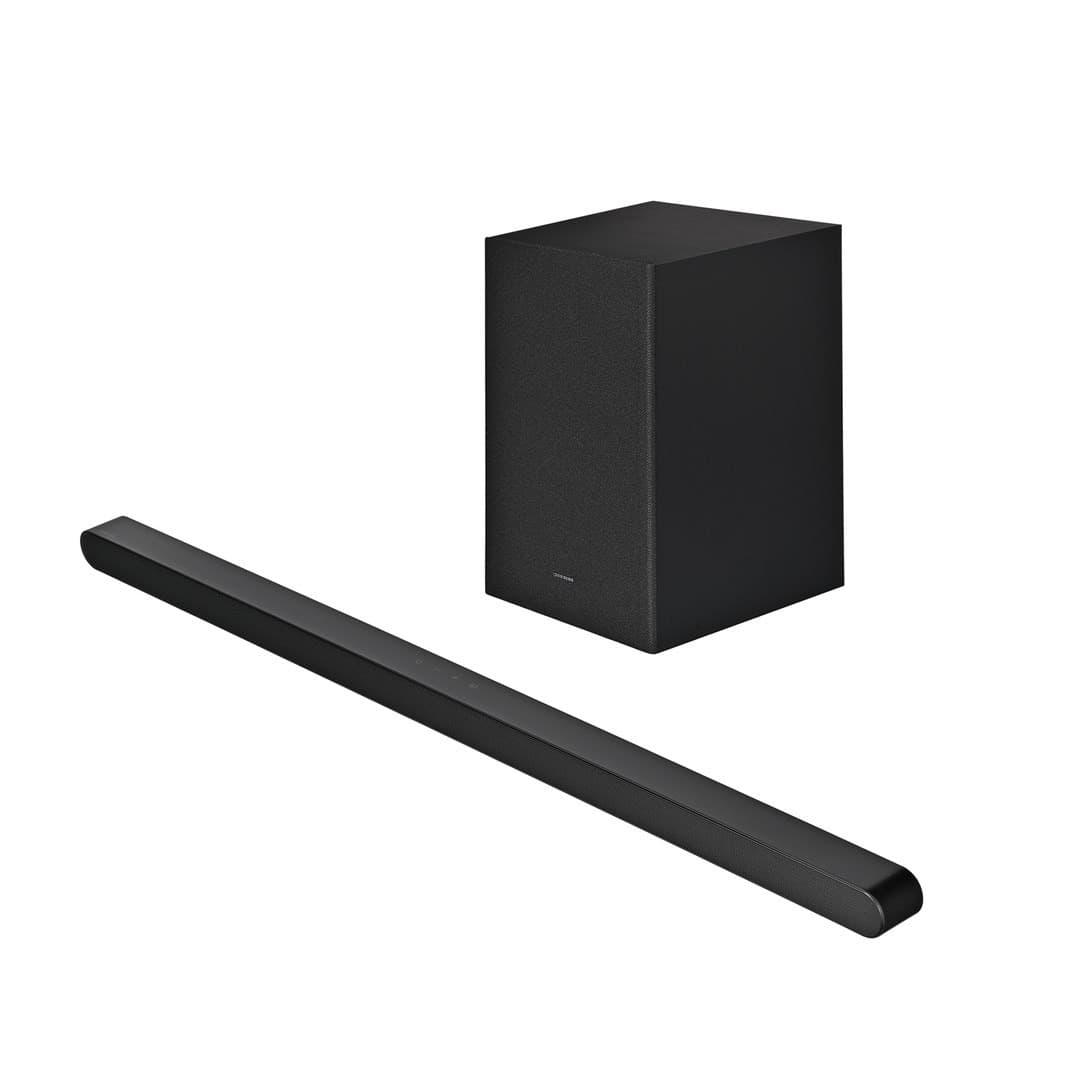 Soundbar Samsung smukły z dźwiękiem adaptacyjnym