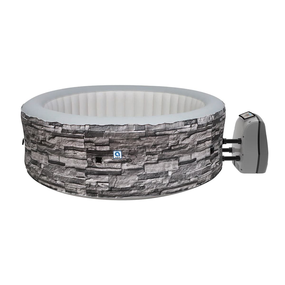 Spa ogrodowe, basen pompowany z hydromasażem AVENLI NICE 6-osobowy 204x70 cm cegła