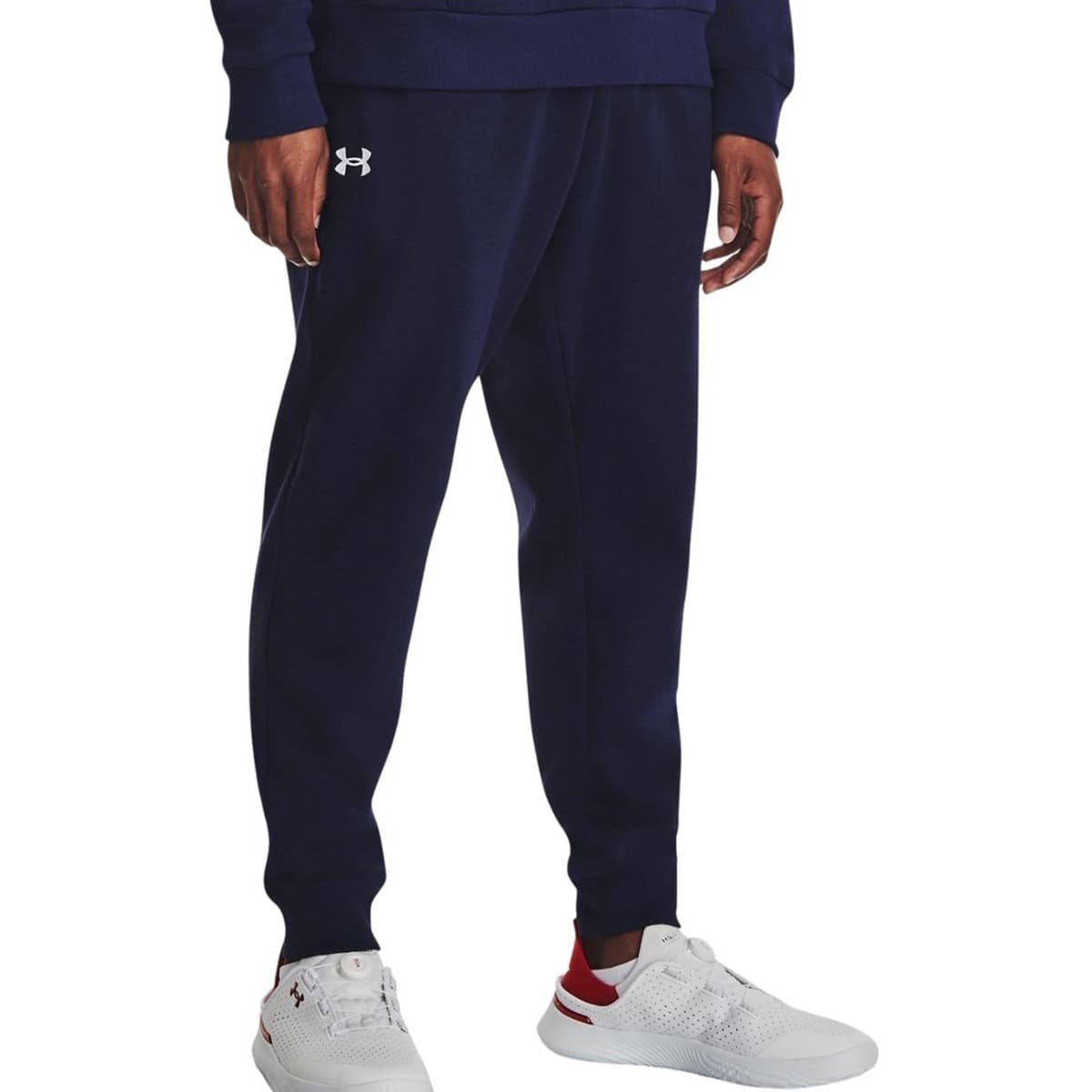 Spodnie dresowe męskie Under Armour Rival Fleece Joggers granatowe rozmiar L