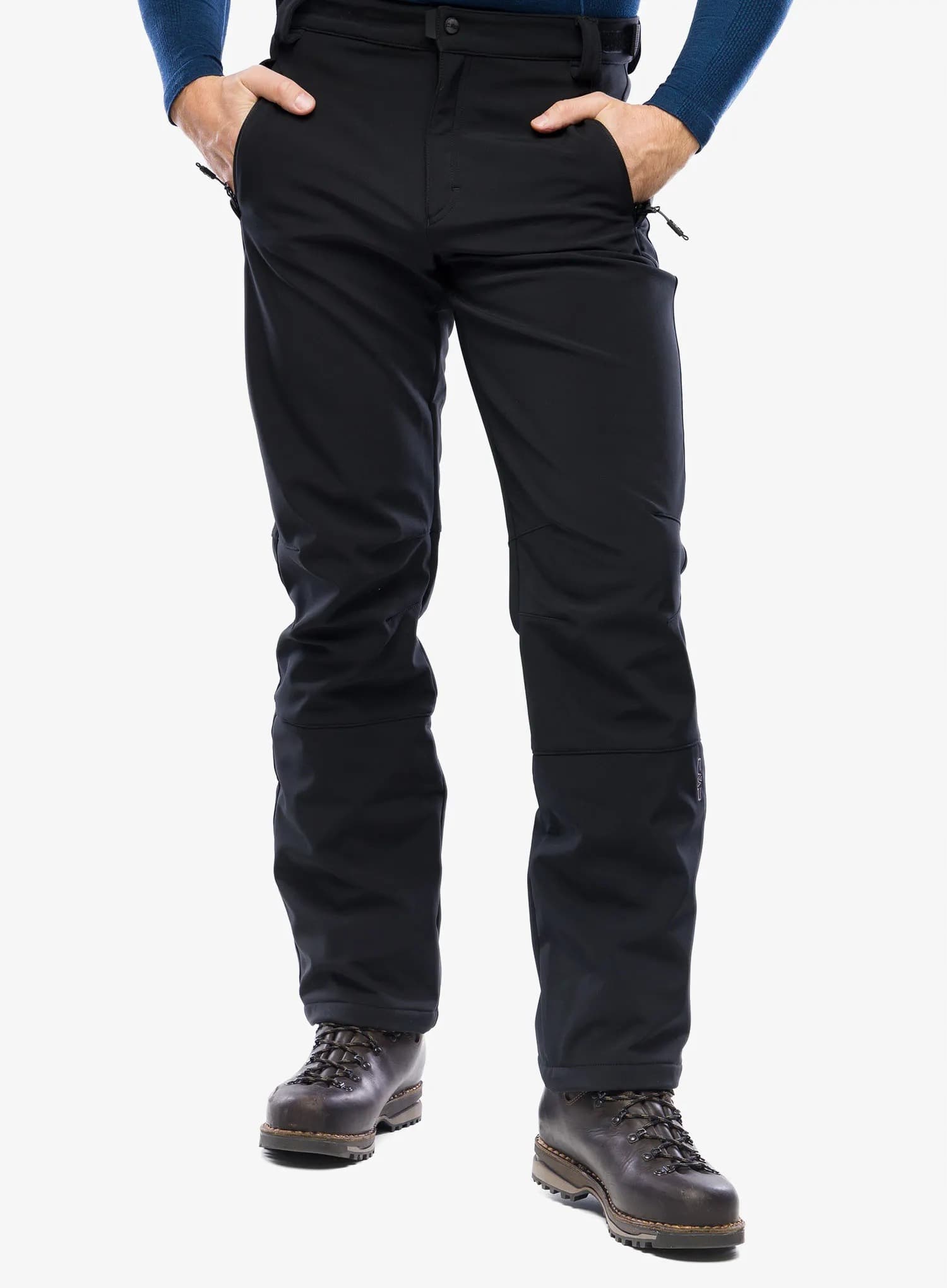 Spodnie softshell CMP Pant With Inner Gaiter Sin - nero, rozmiar L