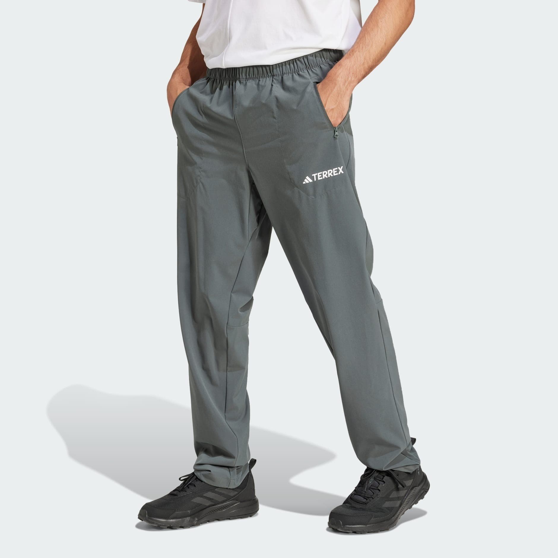 Spodnie turystyczne adidas TERREX Multi Knit Pants - olive strata,