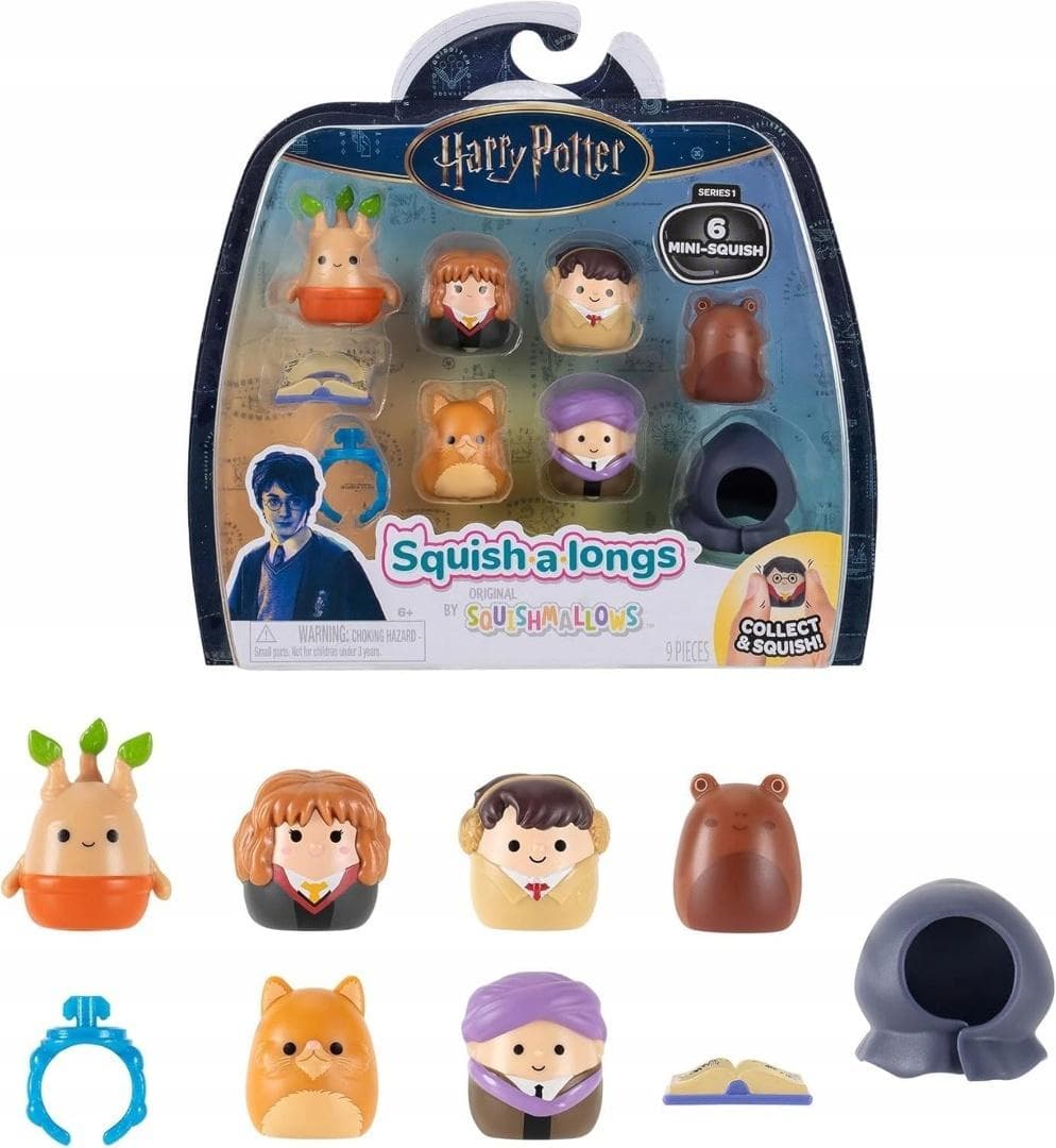 Squishmallows Harry Potter Mini Squish 9 elementów zestaw figurek kolekcjonerskich