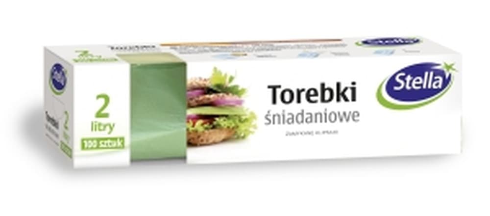 Torebki śniadaniowe Stella 2 litry 100 sztuk