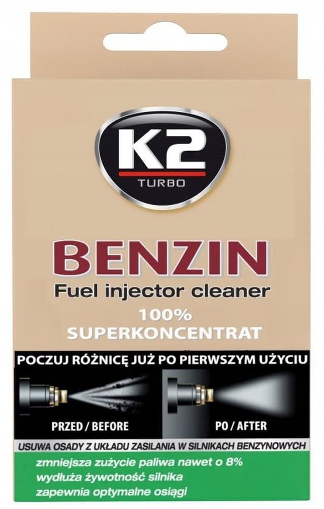 K2 BENZIN 50ml środek do czyszczenia całego układu zasilania w silnikach benzynowych