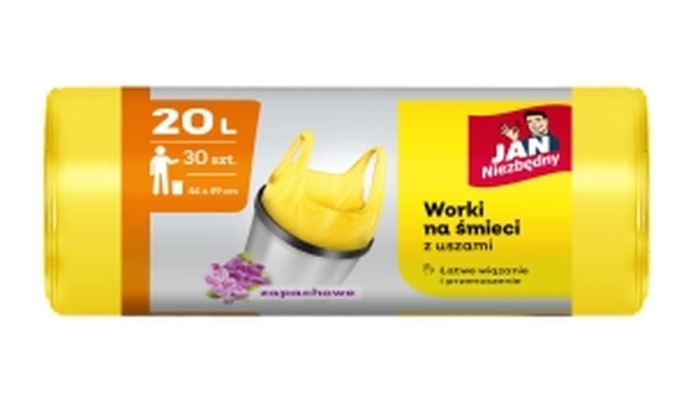 Worki na śmieci Jan Wor HD T-shirt 20 L 30 sztuk zapachowe