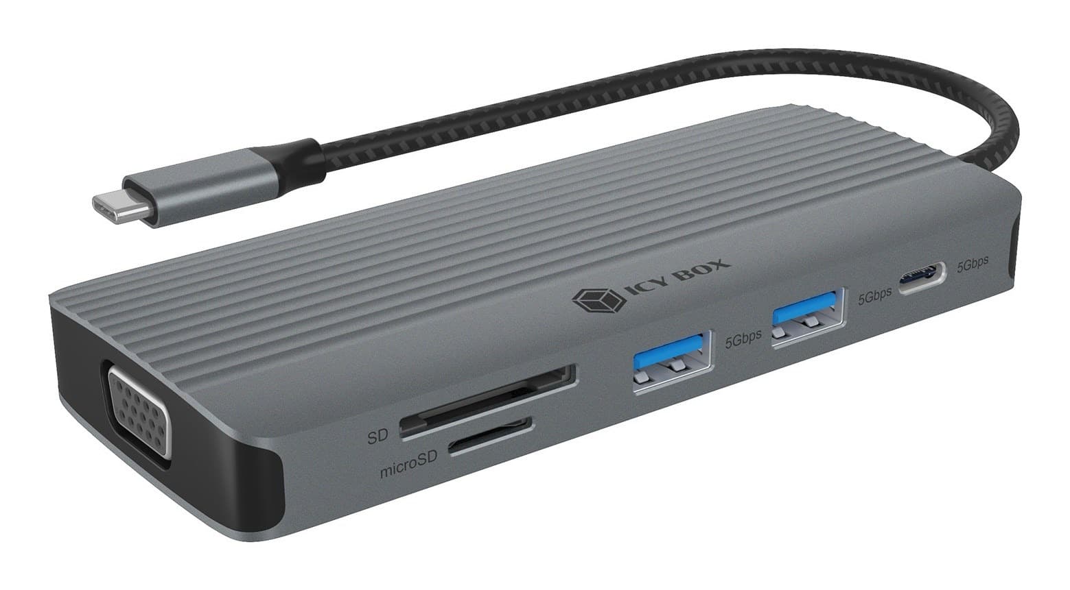 Stacja dokująca IcyBox PD 10 w 1 USB-C z HDMI i VGA