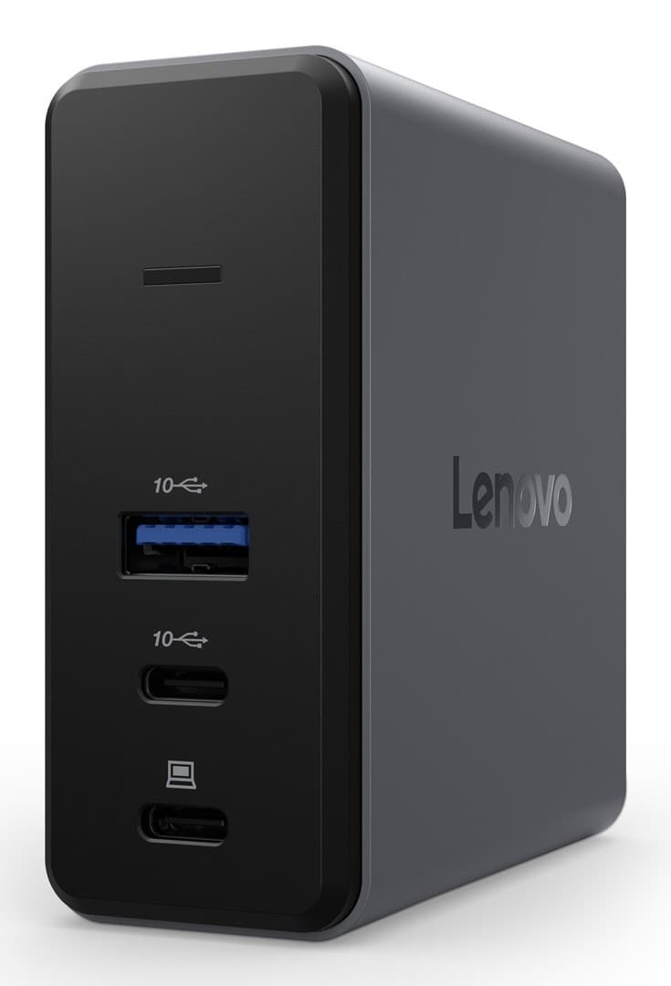 Lenovo X9 Charging GaN Stacja Dokująca USB 3.2 Gen 2 Type-C Szara