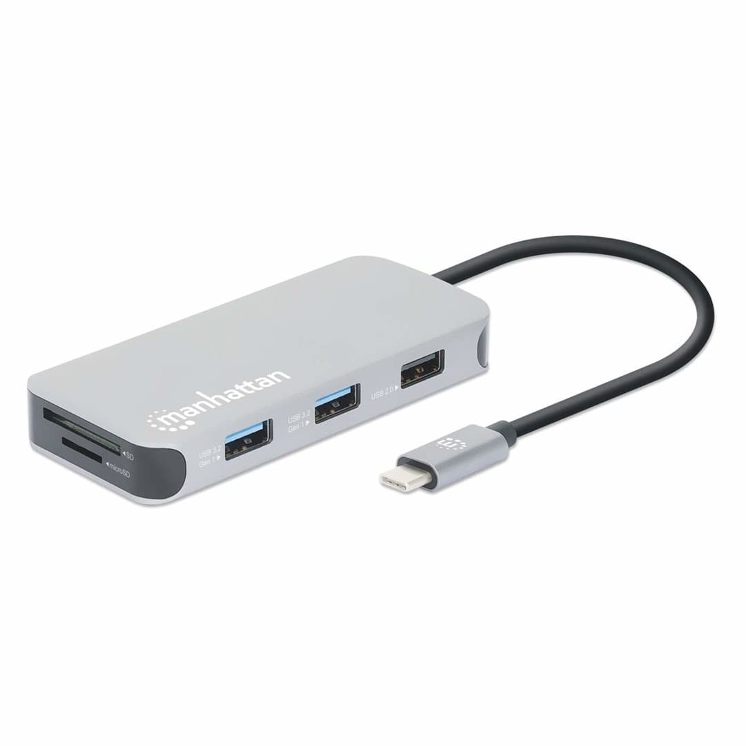 Manhattan Stacja Dokująca USB-C 8 w 1 z zasilaniem