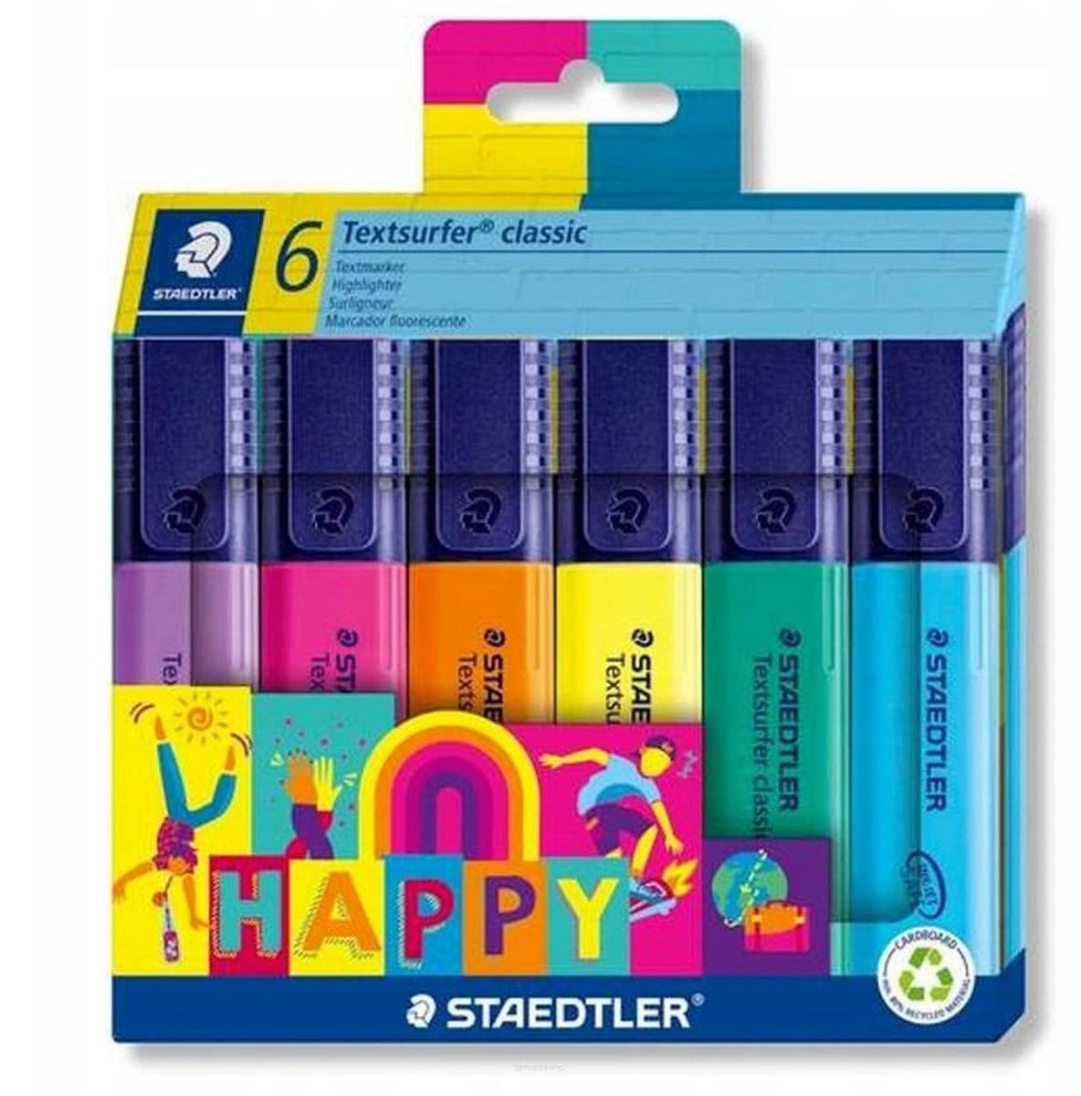 Staedtler Zakreślacz Textsurfer Happy 6 kolorów