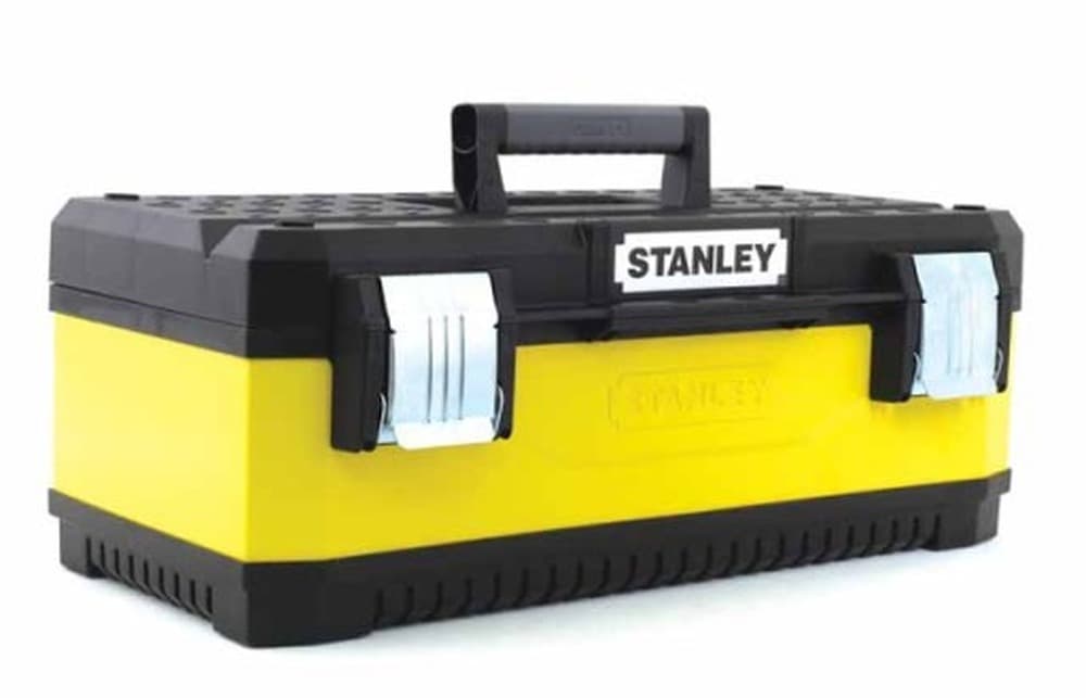 Stanley 1-95-612 Pudełko na Narzędzia Metalowo-Plastikowe Czarne/Żółte