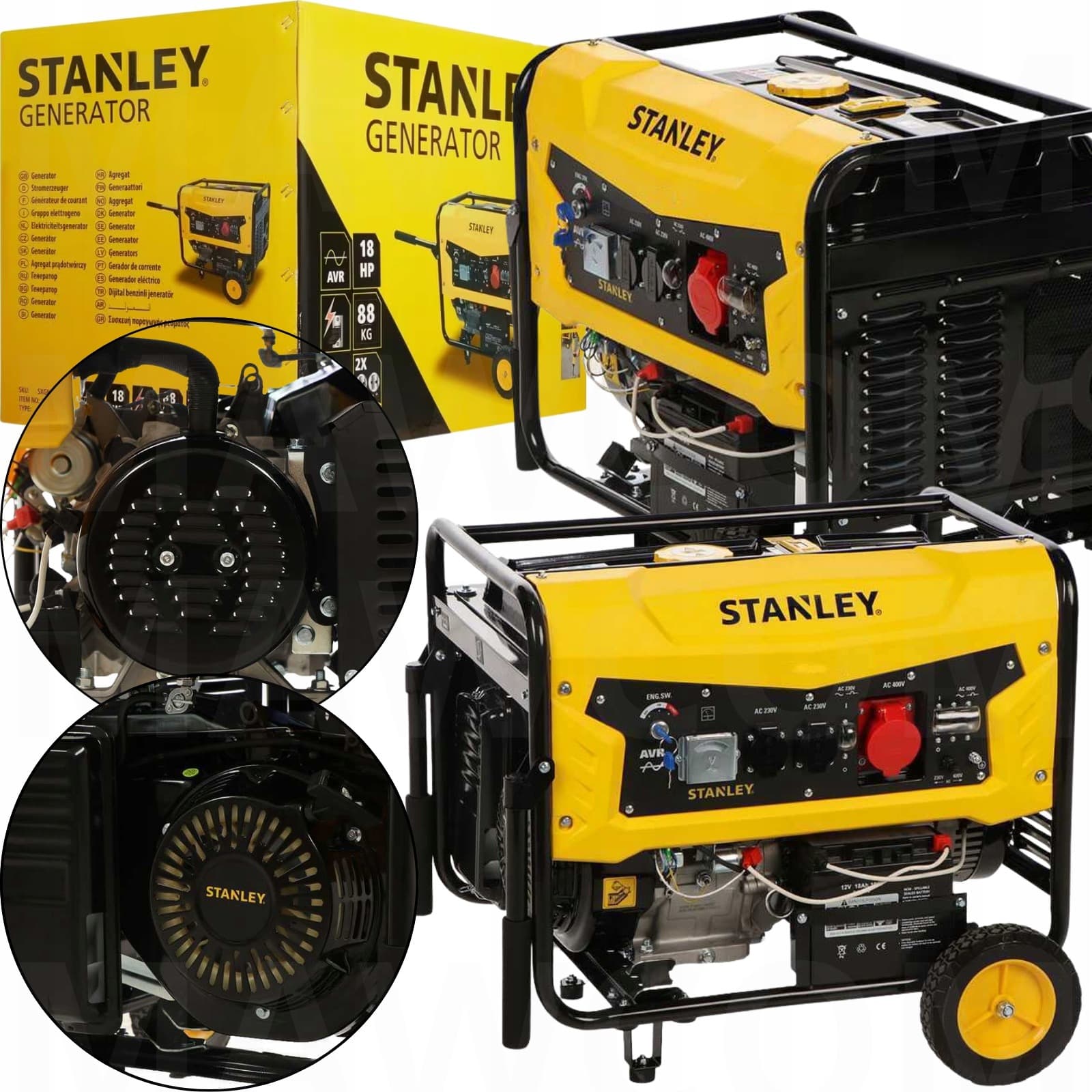Stanley SG7500 Generator Prądu 7,5 kW Benzynowy