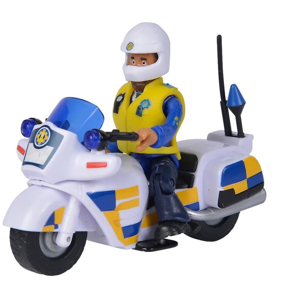 Strażak Sam Motor policyjny z figurką Malcolma 7,5 cm
