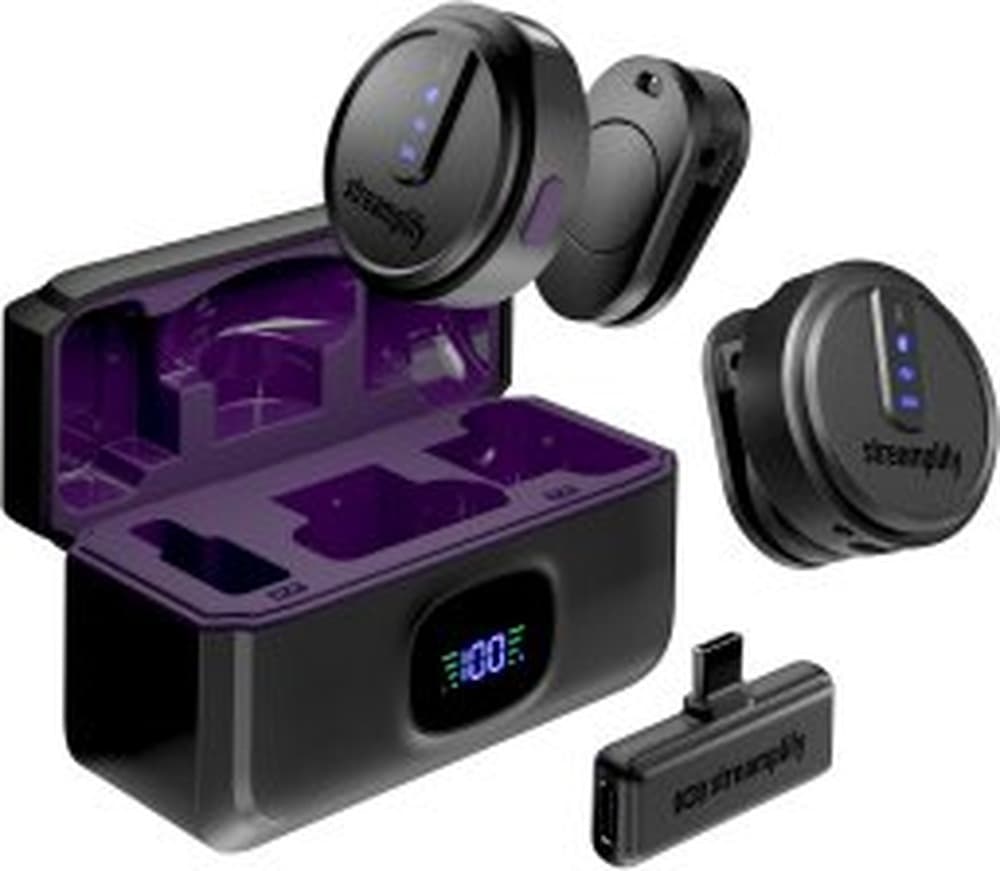 Streamplify MIC GO Czarny Mikrofon przypinany Bezprzewodowy