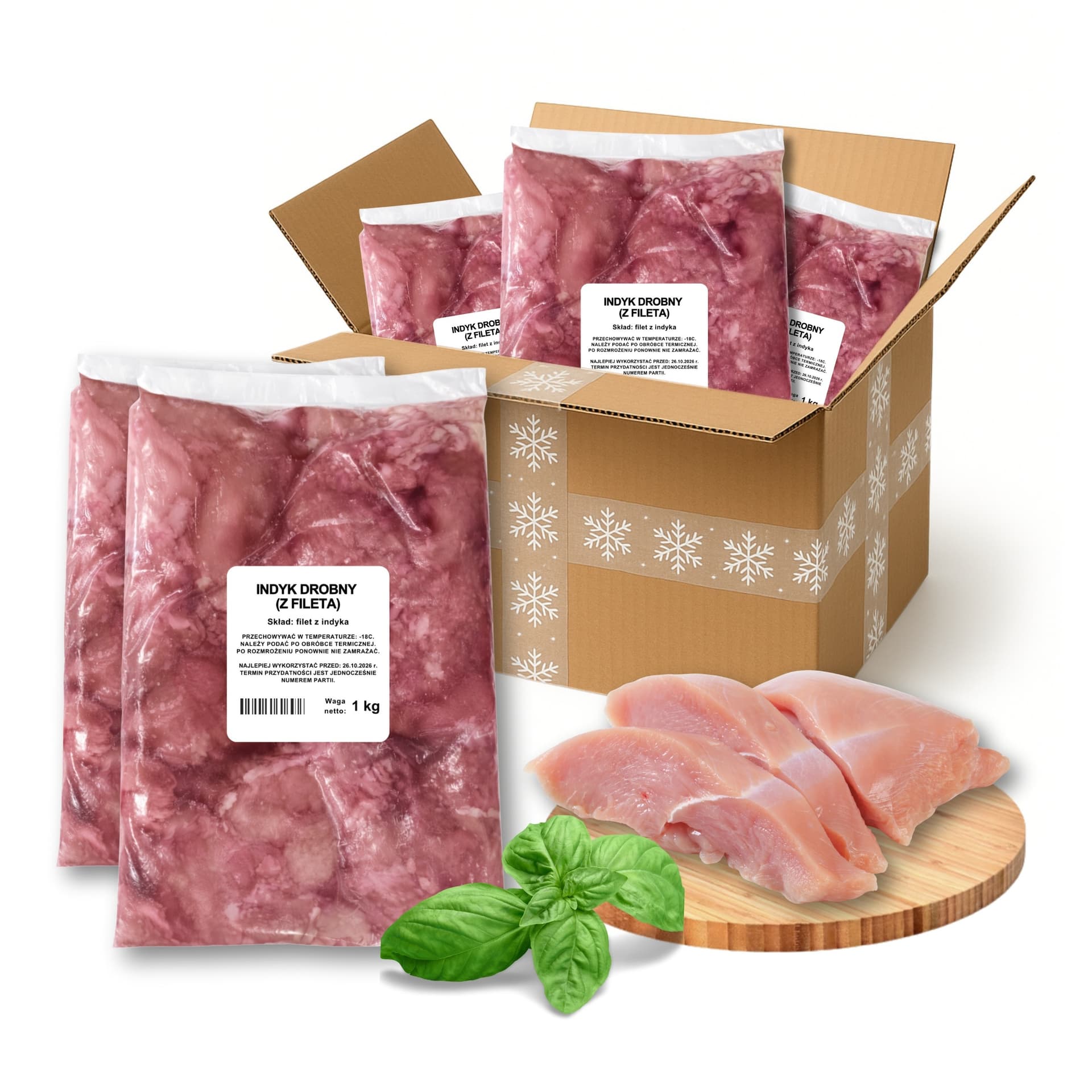 MEAT APPETIT, ŁAGODNE STRIPSY Z FILETA Z INDYKA 1KG