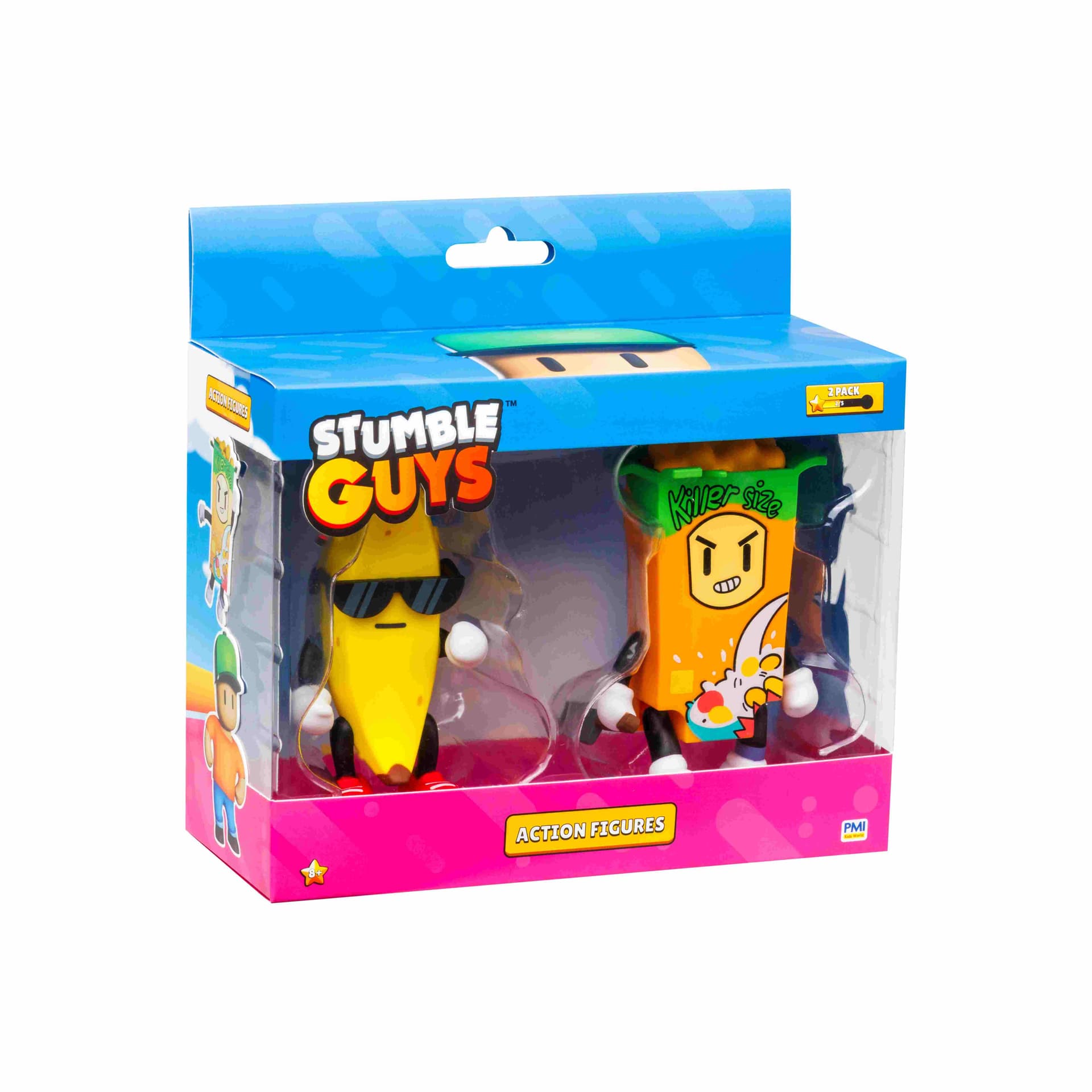 Figurki Stumble Guys akcji Banana Guy Cerial Killer 2 szt