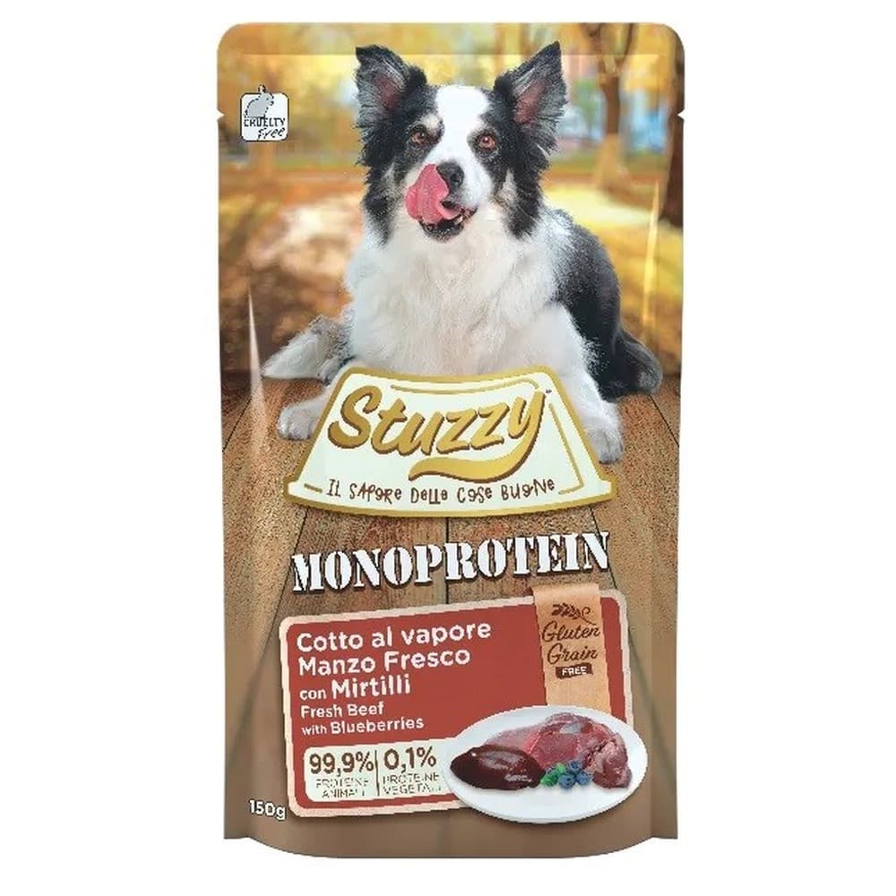 Stuzzy Monoprotein Wołowina z Borówkami dla Psa 150 g