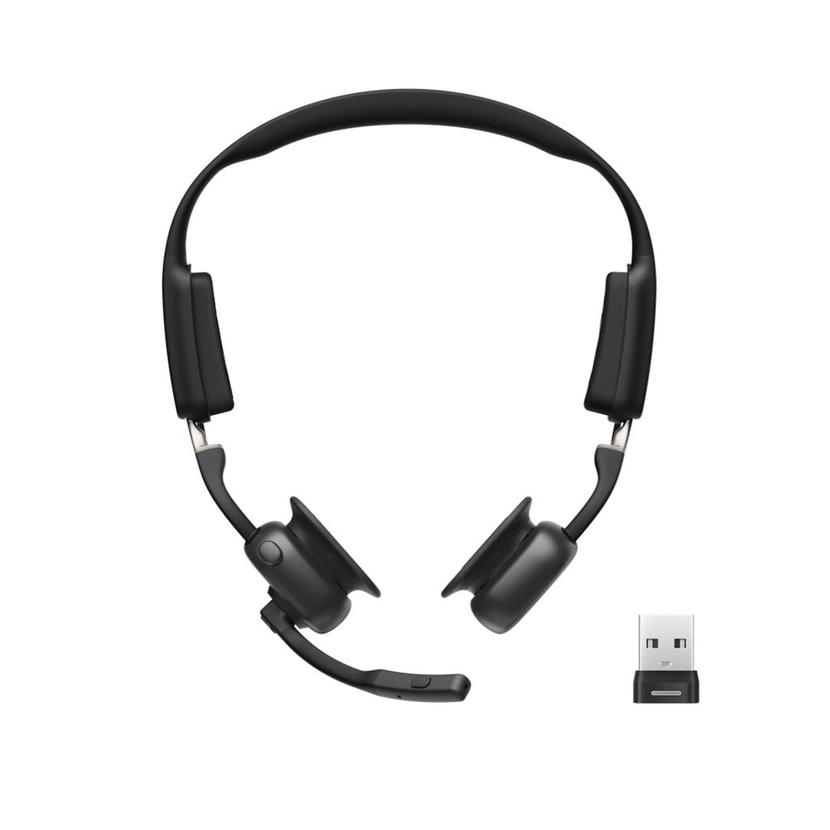 Słuchawki Bezprzewodowe Nauszne SHOKZ C610-AA-BK z Mikrofonem do Biura/Centrum Telefonicznego, Bluetooth, USB-A, Czarny
