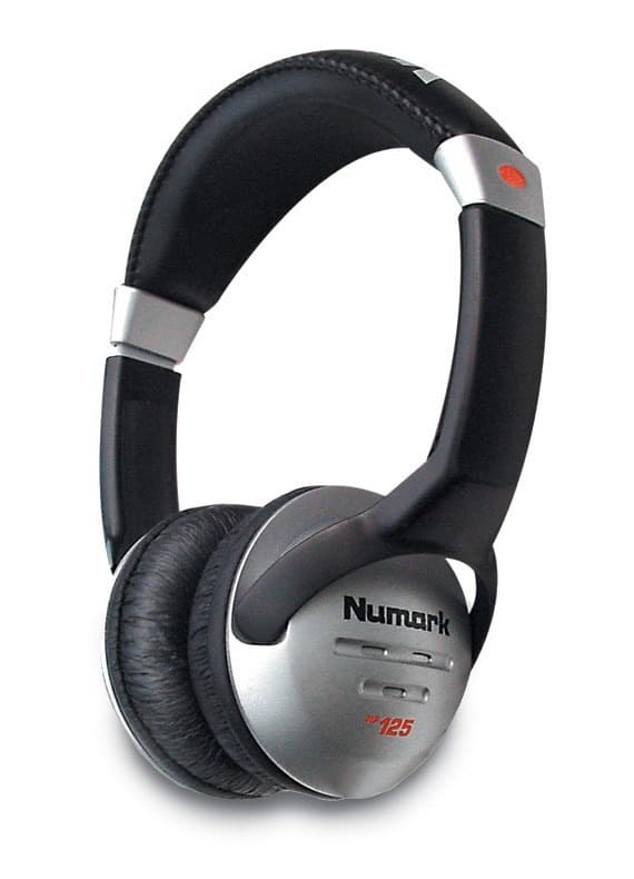 Słuchawki DJ Numark HF125 srebrne przewodowe 1,8 m