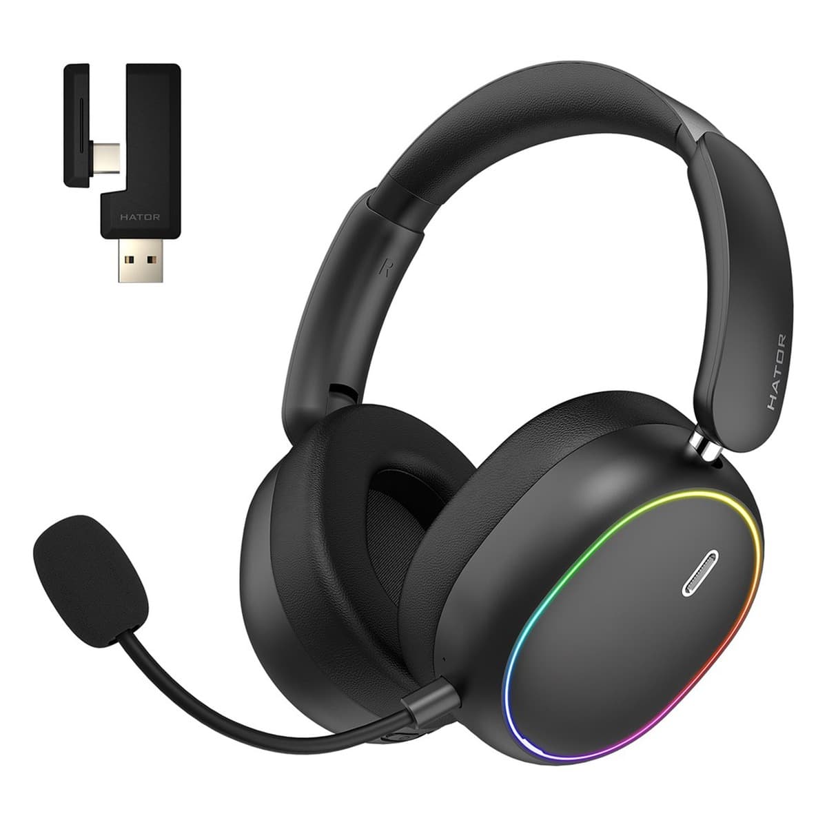 Słuchawki dla graczy Hator Phoenix 2 Wireless czarne