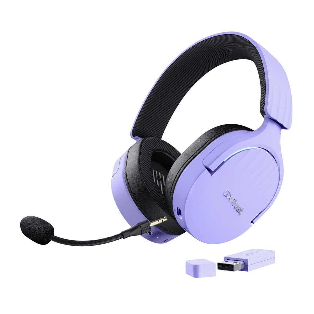 Słuchawki gamingowe bezprzewodowe Trust GXT 491P FAYZO Purple