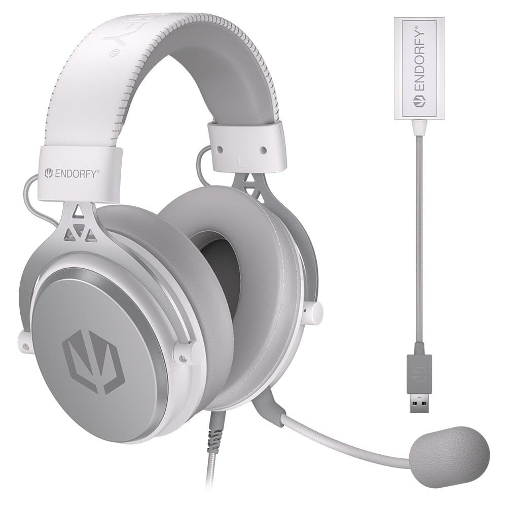 Słuchawki nauszne ENDORFY Viro Plus USB Onyx White