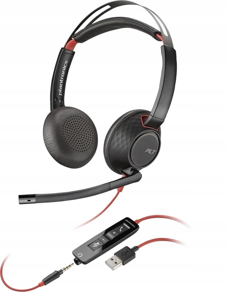 Słuchawki Stereo USB-C 3,5 mm Poly Blackwire 5220