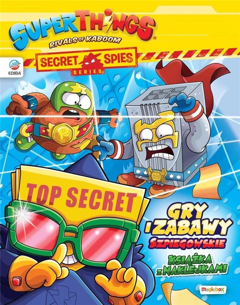 SuperZings - Seria Secret Spies - Książka z Naklejkami