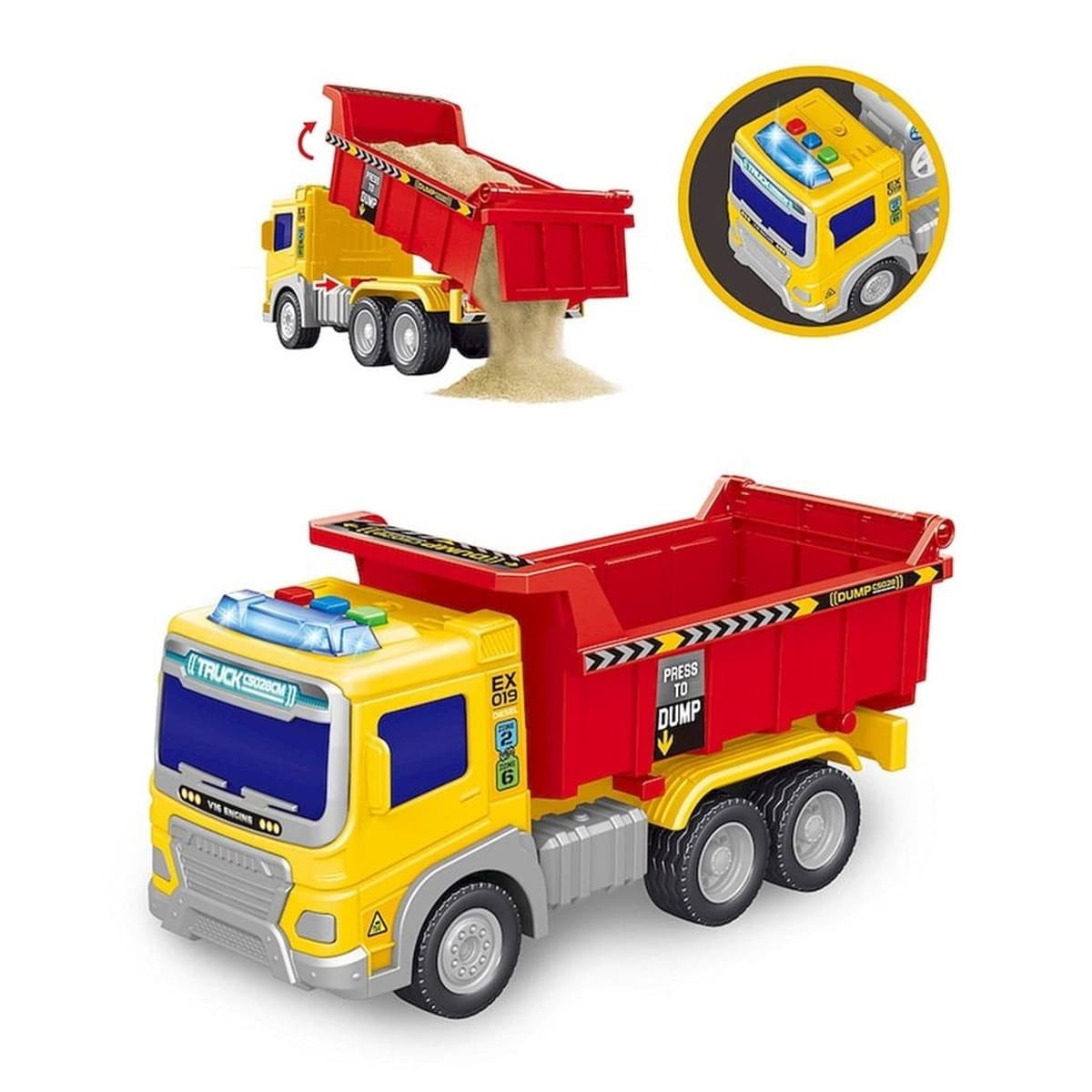 Służby Miejskie wywrotka pojazd model 1:20 dla dzieci