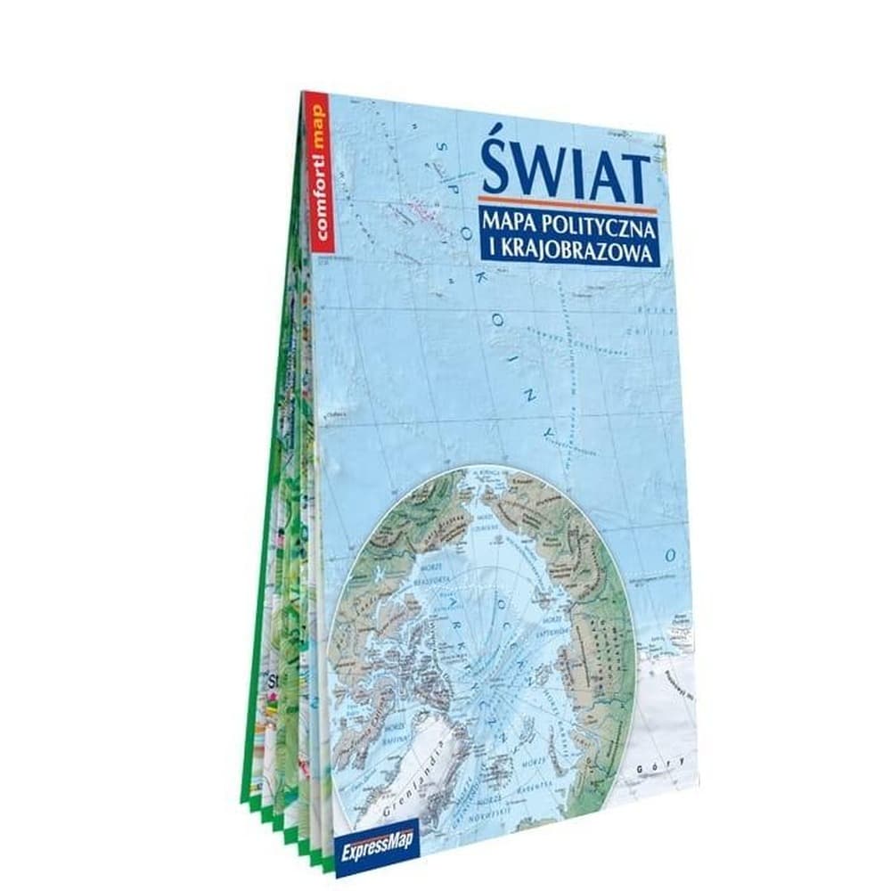 Świat - mapa polityczna i krajobrazowa 1:31 000 000