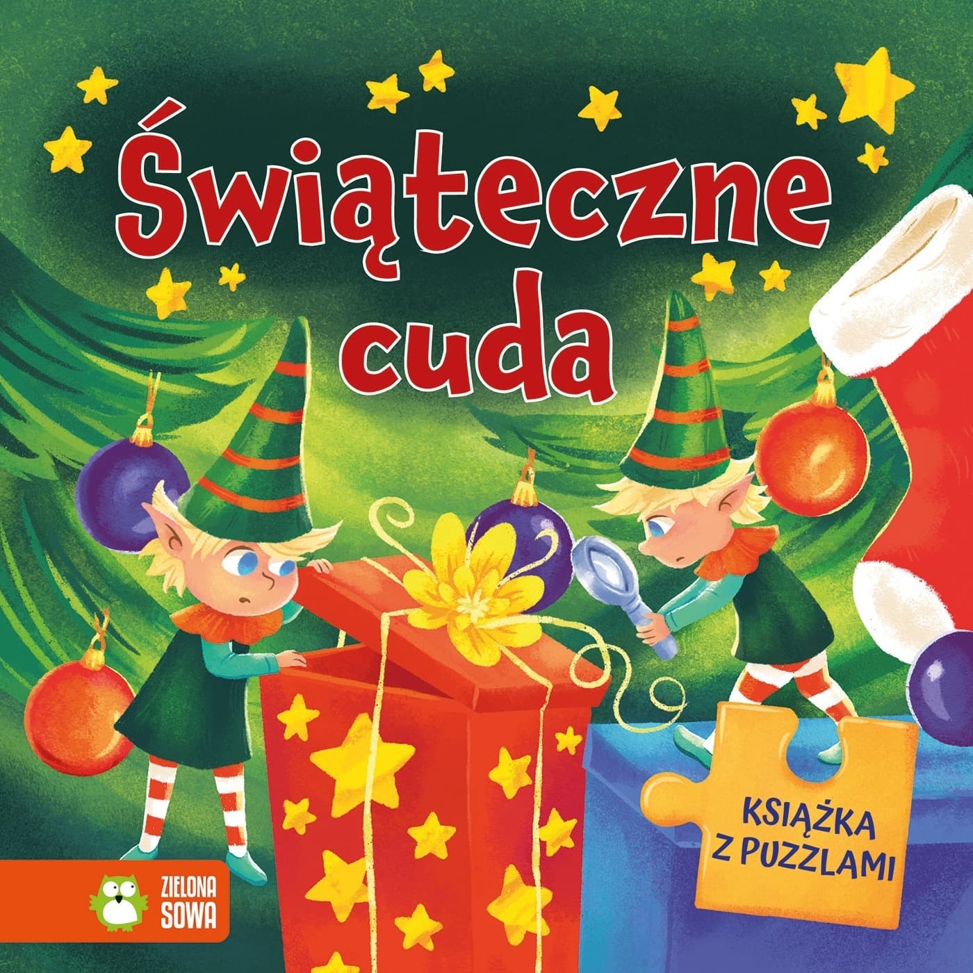 Świąteczne cuda Książka z puzzlami. Od Zielona Sowa