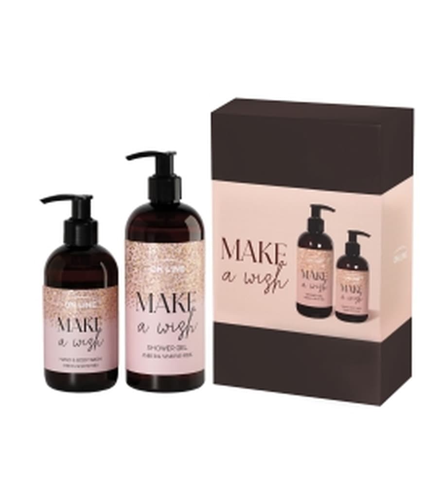 On Line Komplet Amber & Almond Milk Żel pod Prysznic 400 ml i Mydło 250 ml