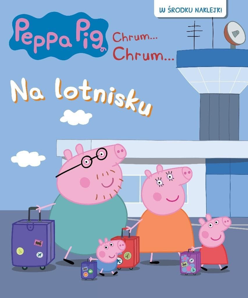 Na lotnisku Świnka Peppa ChrumChrum Activity z naklejkami