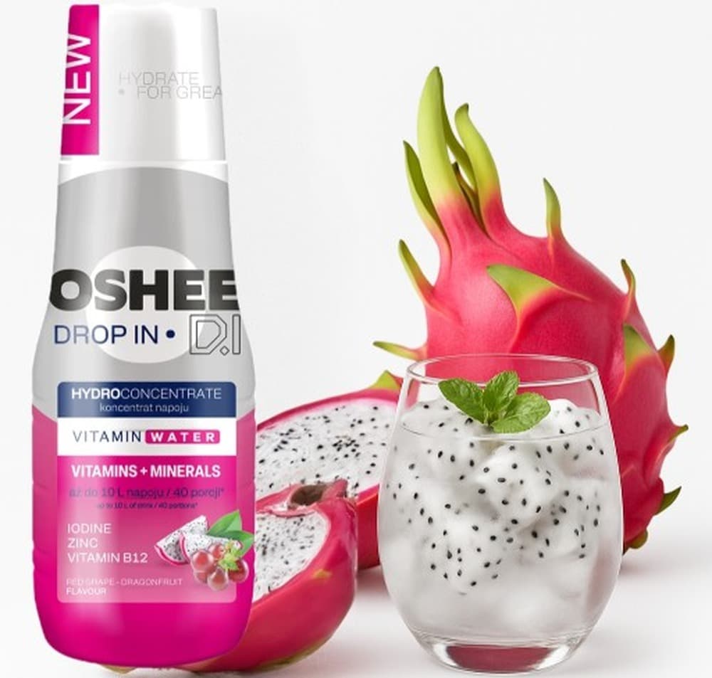 OSHEE Drop In Hydroconcentrate Vitamin Water Witaminy i Minerały 500 ml