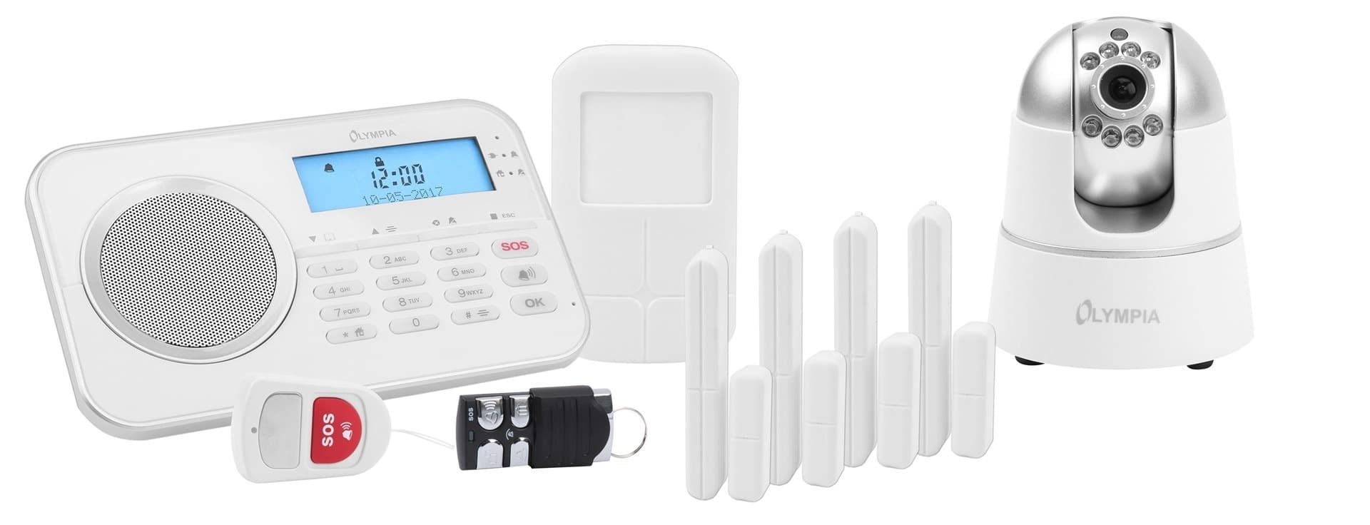System alarmowy 9881 bezprzewodowy z GSM Biały