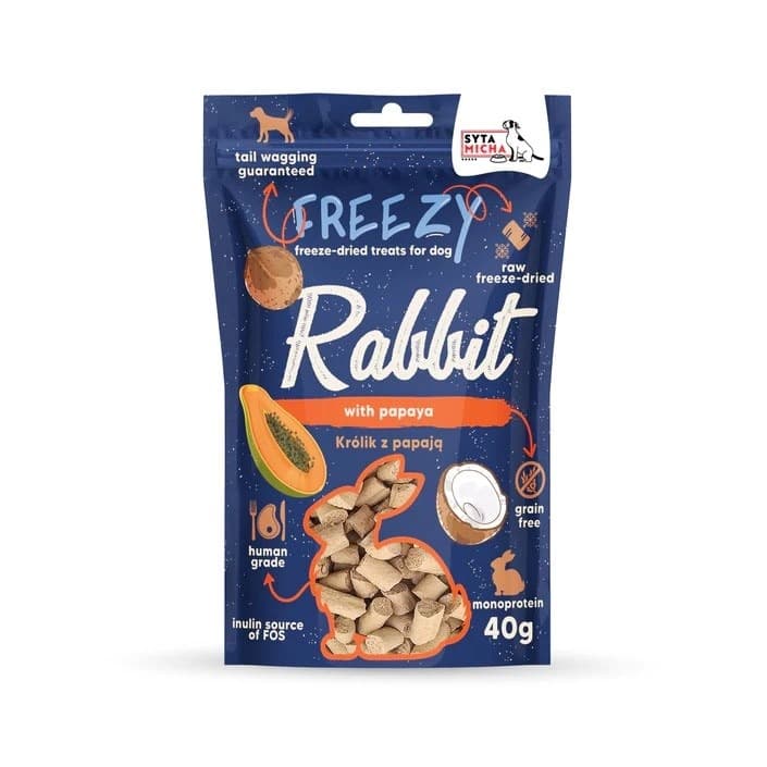 Syta Micha FREEZY Królik z papają i kokosem 40 g