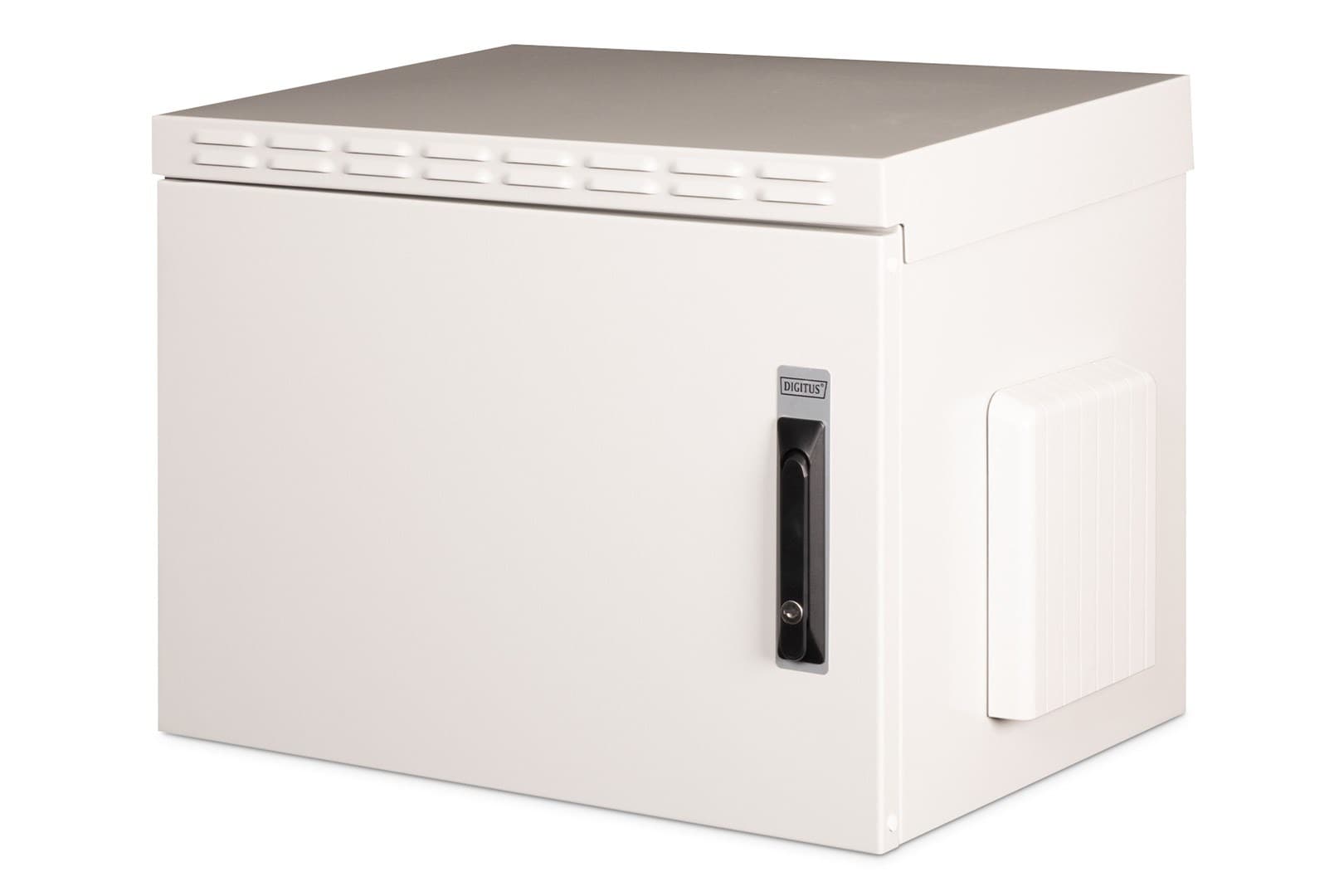 Szafa sieciowa wisząca Digitus 19" 7U 600x450mm, drzwi pełne, szara, IP55, 100kg